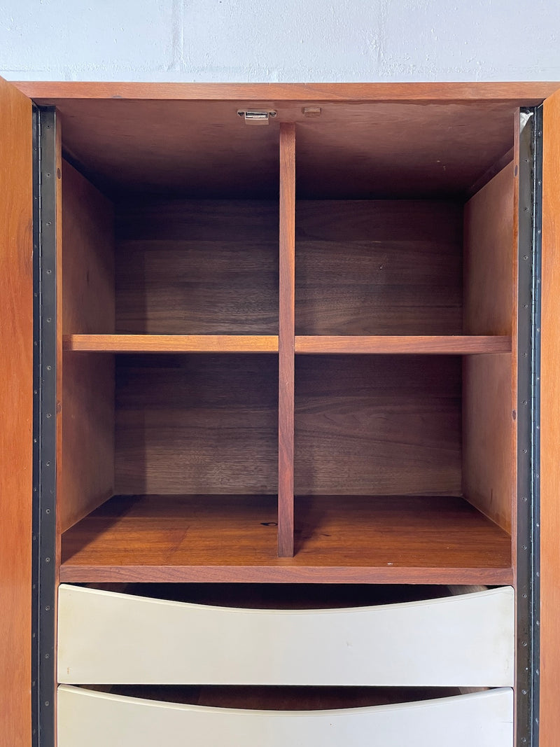 Mid century walnut armoire by Dillingham