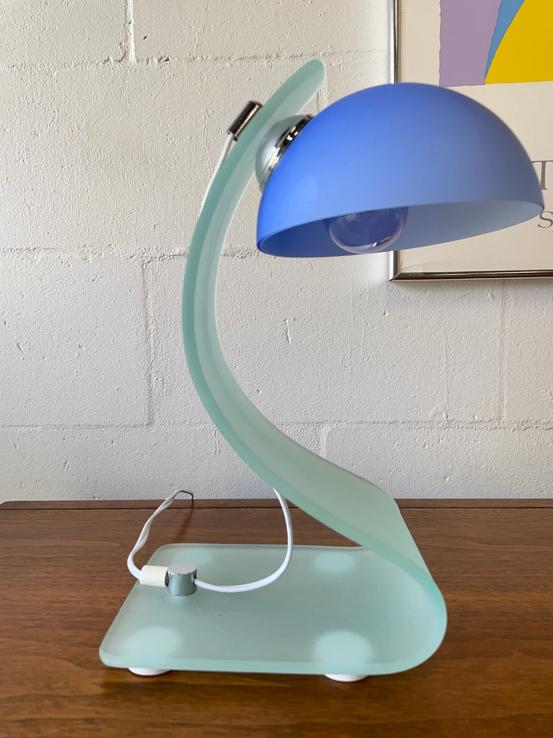 Postmodern Murano Style Glass Desk Lamp