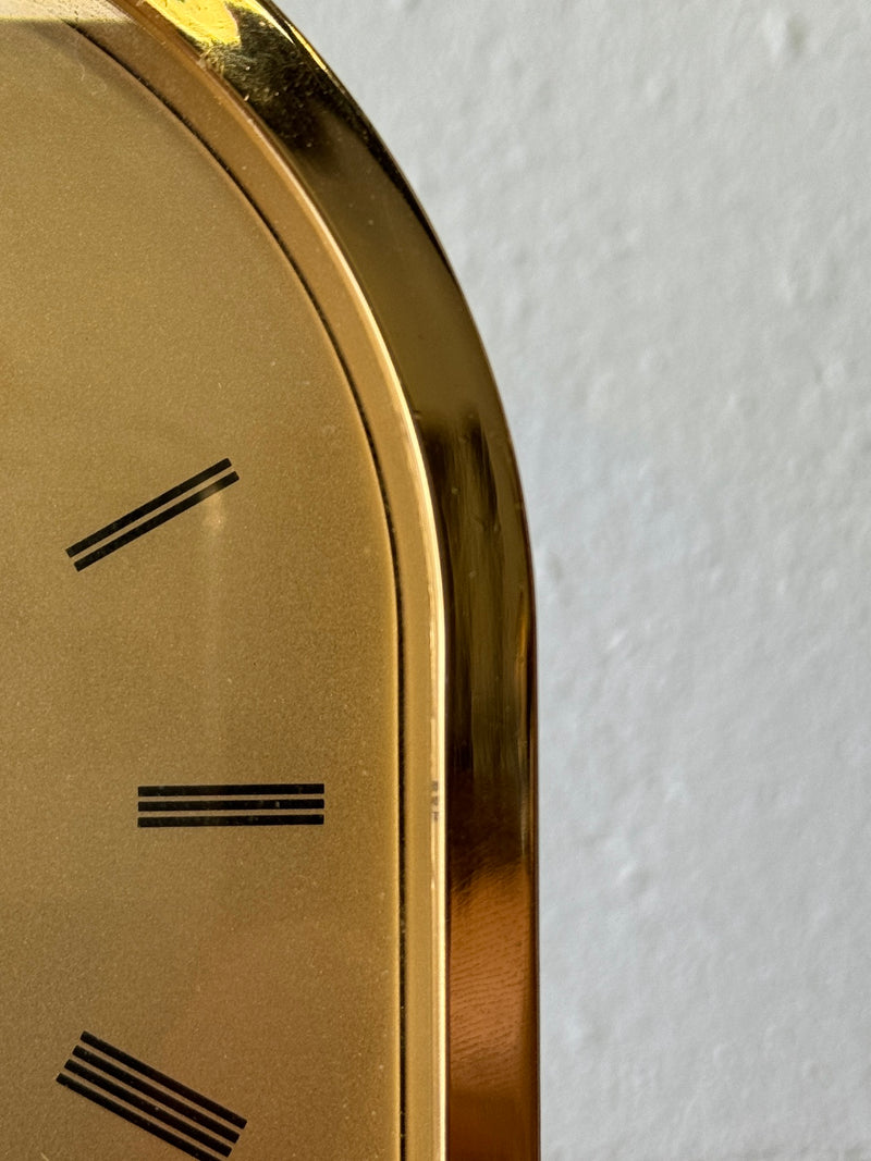 Vintage Solid Brass Clock by Howard Miller