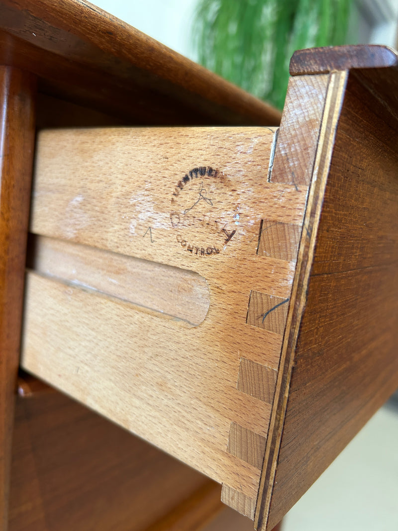 Danish modern teak executive desk by Sven Age Madsen