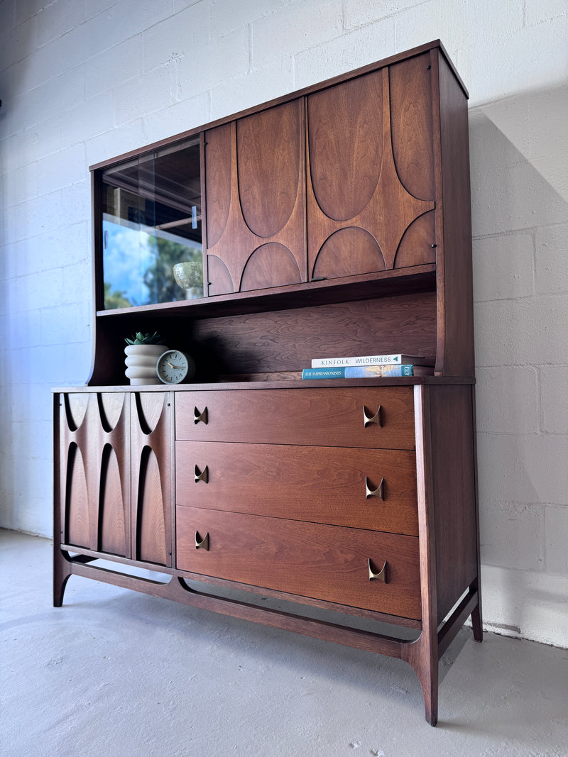 Broyhill ‘Brasilia’ Walnut China Cabinet