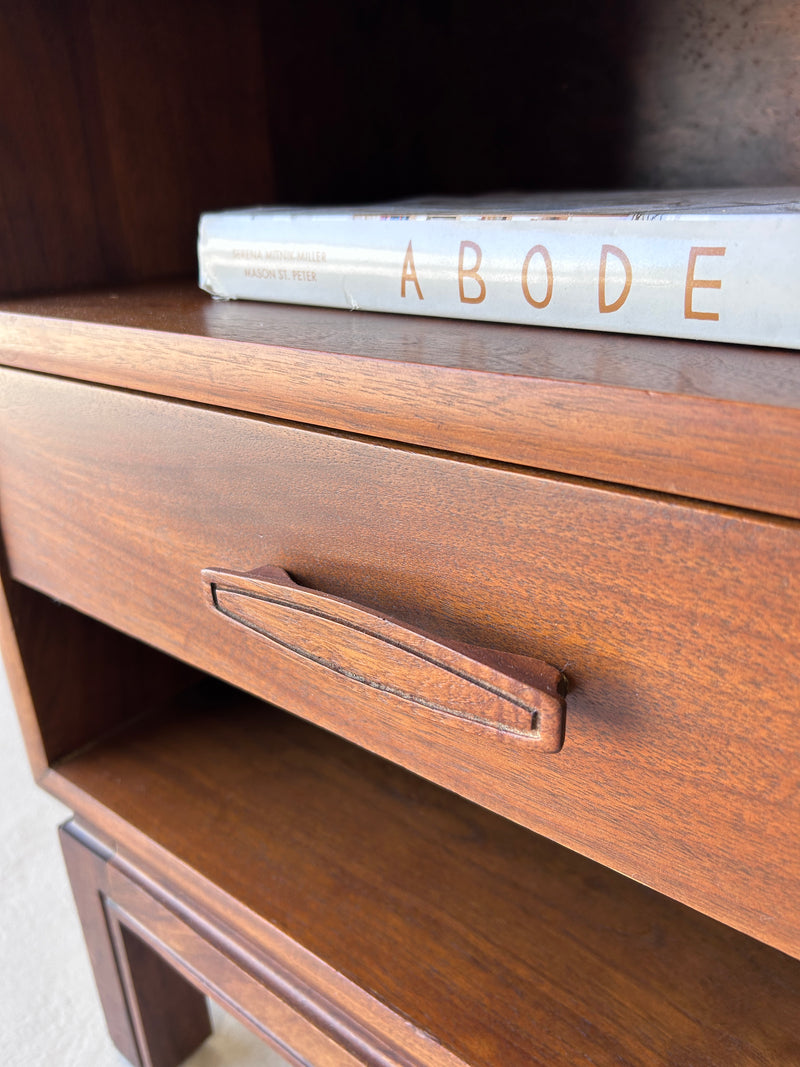 Mid Century Walnut Nightstands (a pair)