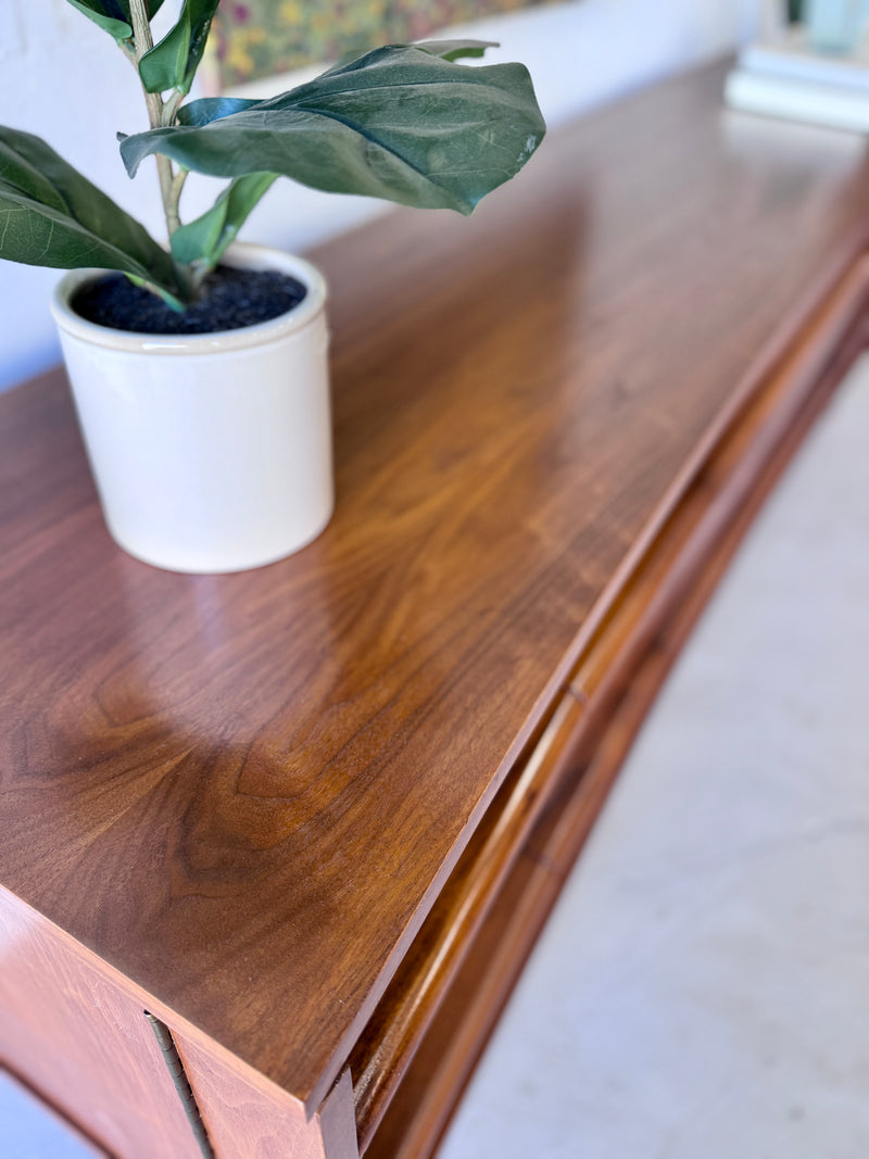 Mid Century Curved Front Credenza by United