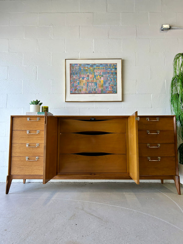 Mid century walnut dresser/credenza by Red Lion