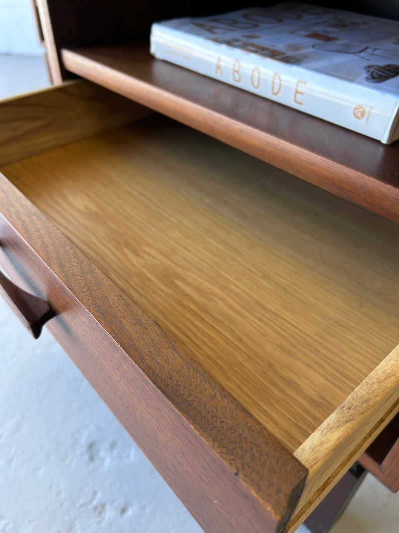 Mid Century Walnut Nightstands (a pair)