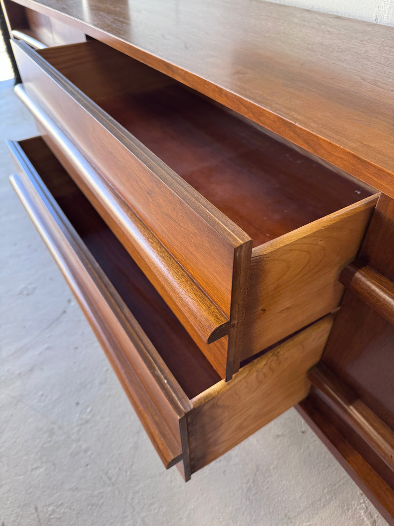 Mid Century Curved Front Credenza by United