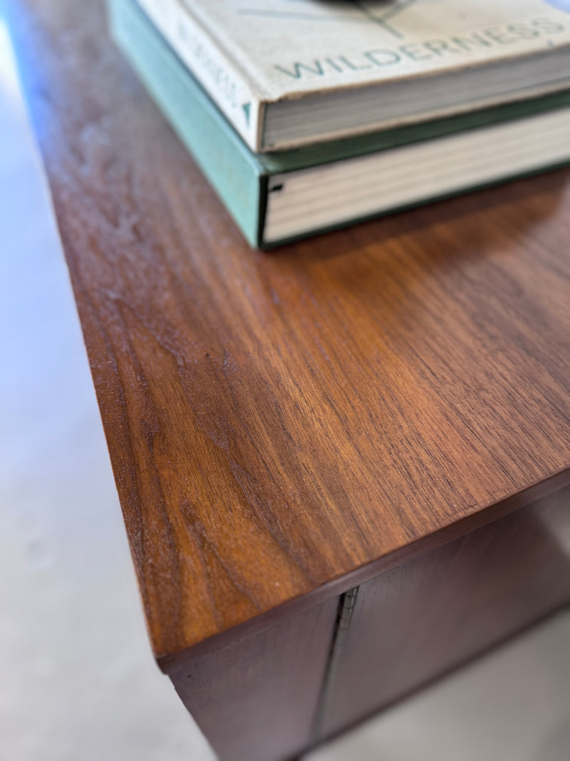 Mid Century Curved Front Credenza by United