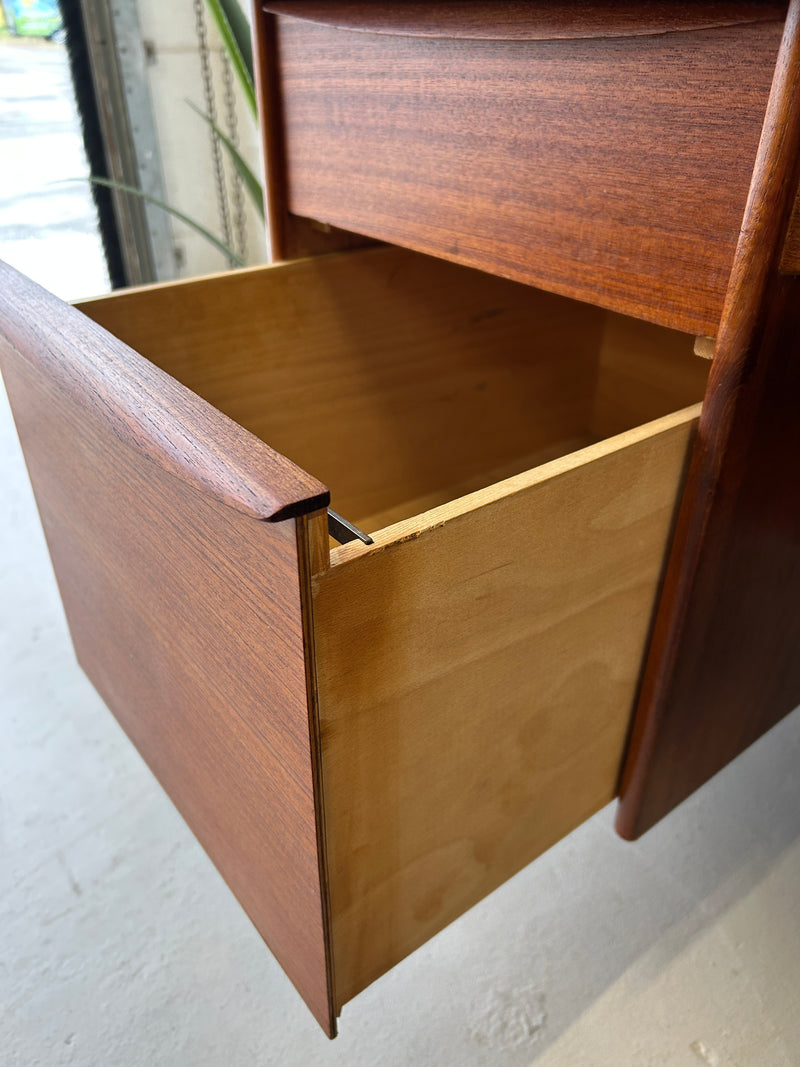 Danish modern teak executive desk by Sven Age Madsen