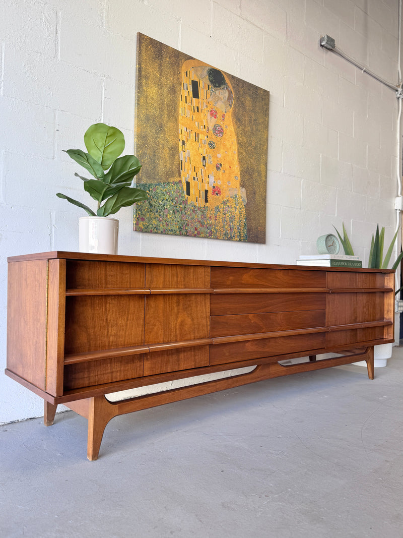 Mid Century Curved Front Credenza by United