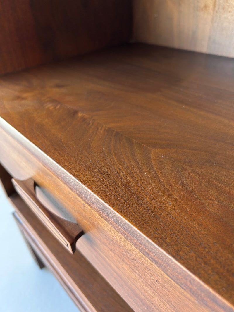 Mid Century Walnut Nightstands (a pair)