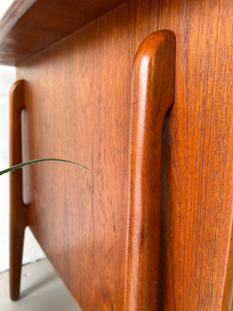 Danish modern teak executive desk by Sven Age Madsen