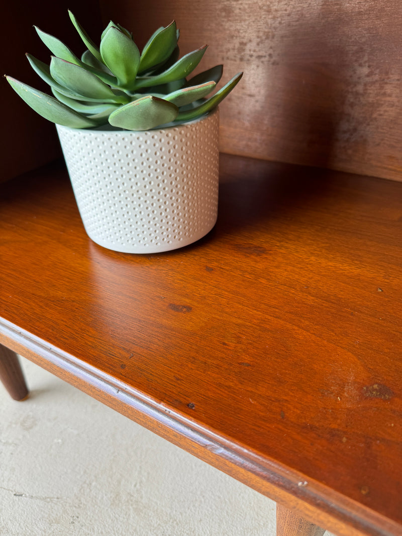 Mid-century walnut nightstands (a pair)