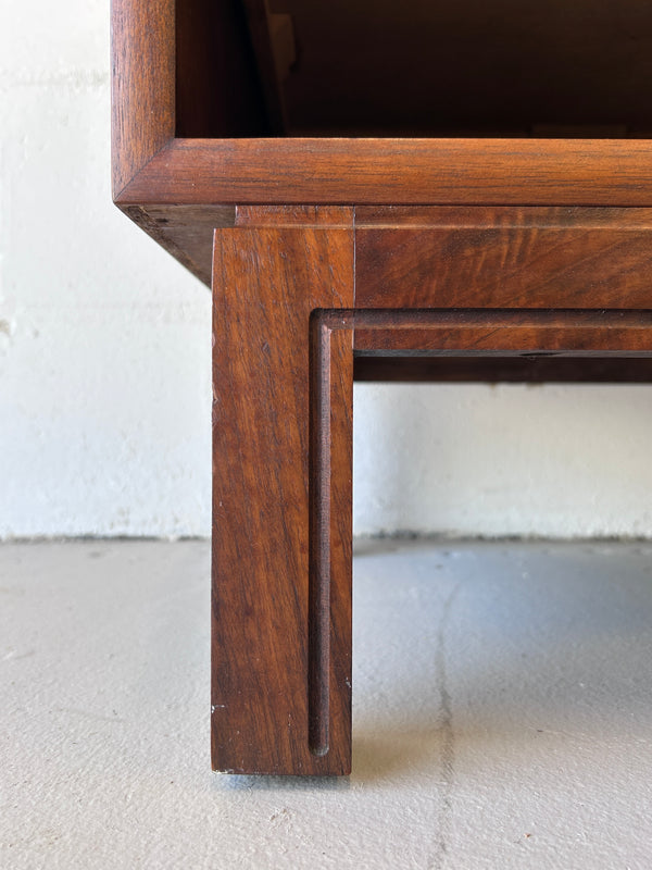 Mid Century Walnut Nightstands (a pair)