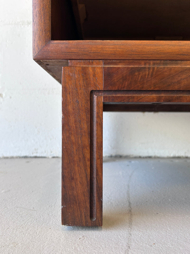 Mid Century Walnut Nightstands (a pair)