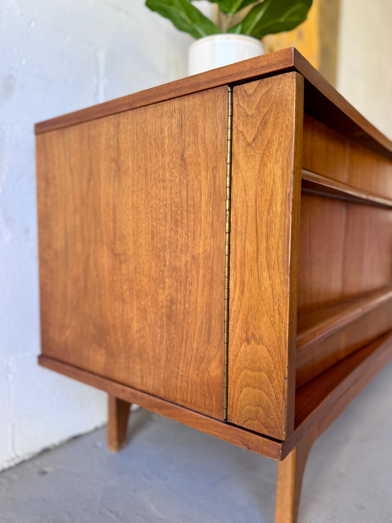 Mid Century Curved Front Credenza by United