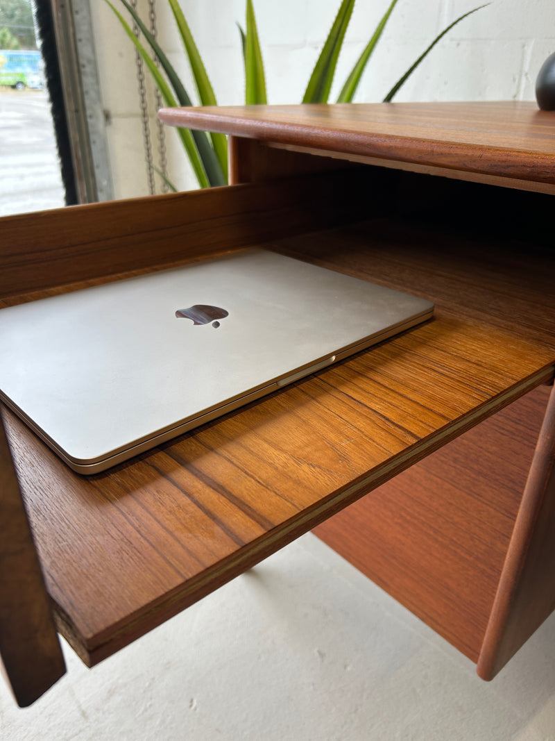 Danish modern teak executive desk by Sven Age Madsen