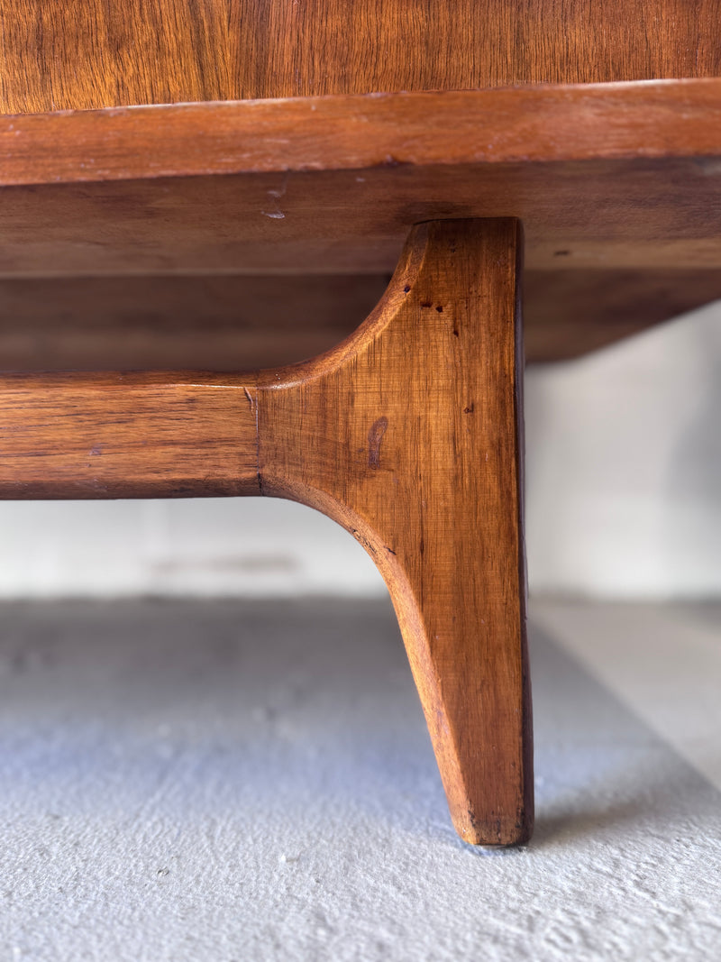 Mid Century Curved Front Credenza by United