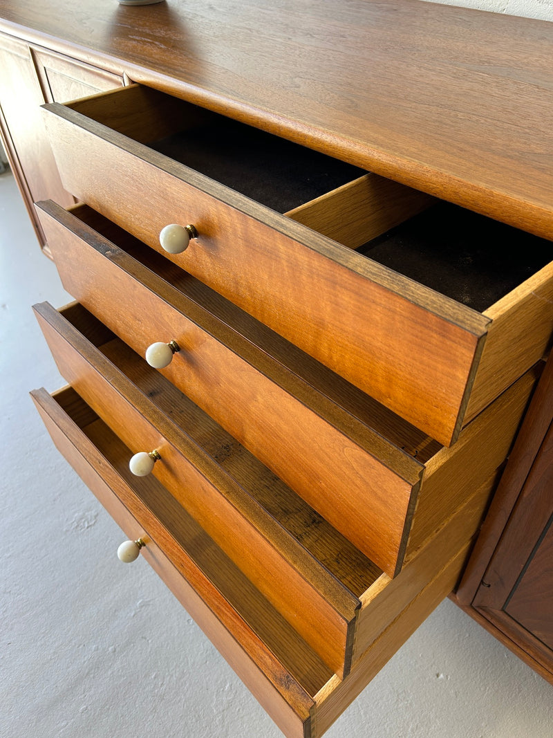 Mid Century Walnut Drexel Declaration Credenza