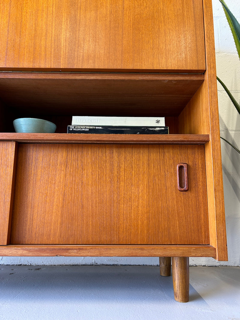 Danish Modern Teak Bar Cabinet/Storage Hutch