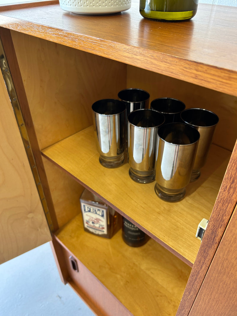 Danish Modern Teak Bar Cabinet/Storage Hutch