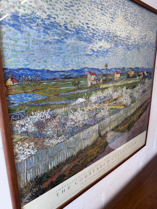 Vintage Van Gough 'Peach Orchard' Framed Print