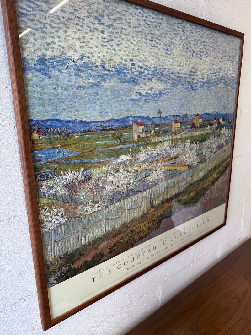 Vintage Van Gough 'Peach Orchard' Framed Print