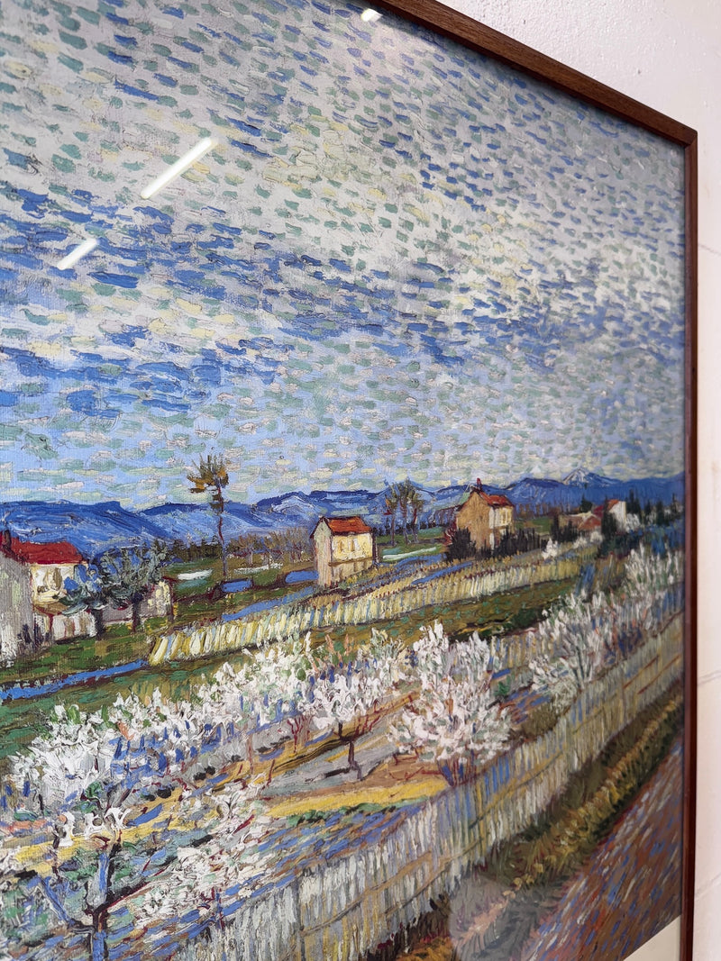 Vintage Van Gough 'Peach Orchard' Framed Print