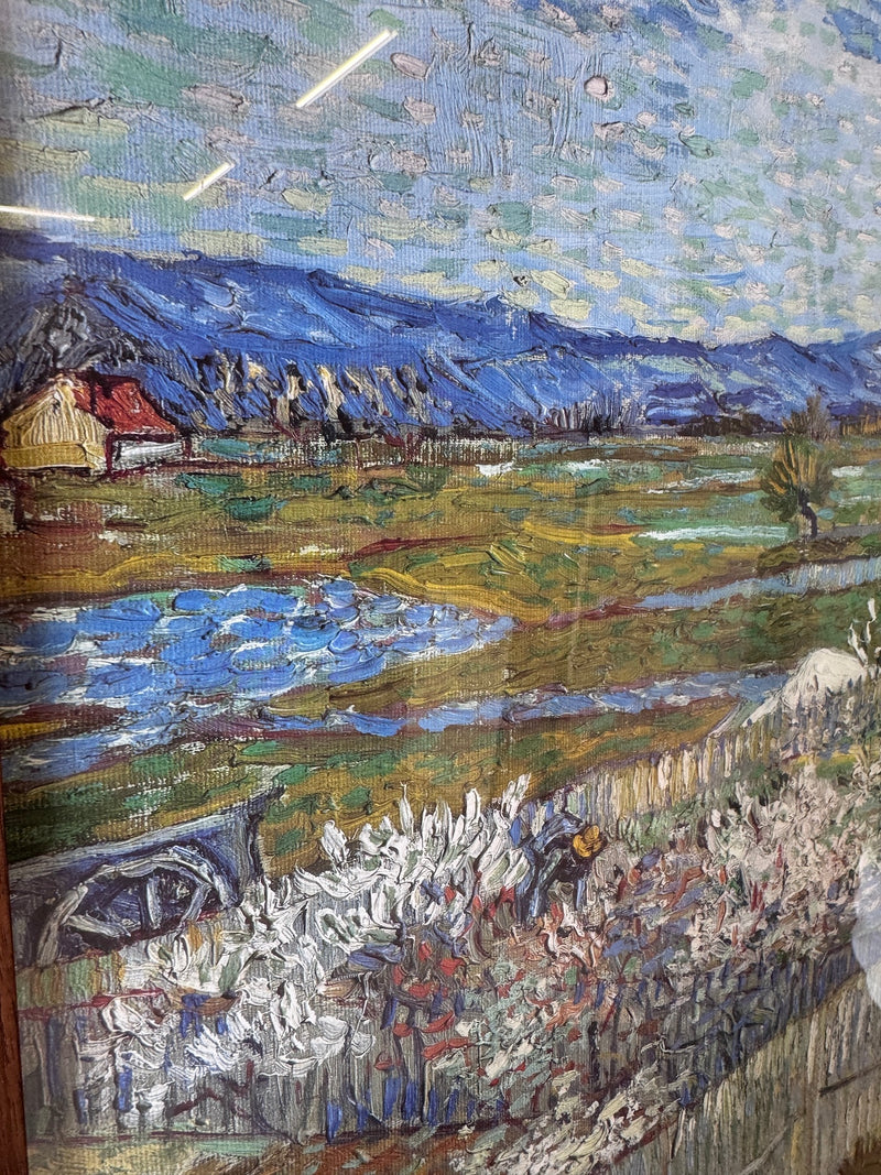 Vintage Van Gough 'Peach Orchard' Framed Print