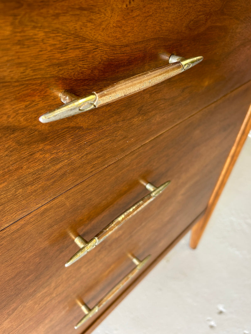 Mid Century Broyhill 'Saga' Walnut Lowboy Dresser