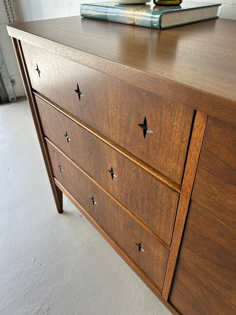 Mid Century Broyhill 'Saga' Walnut Lowboy Dresser