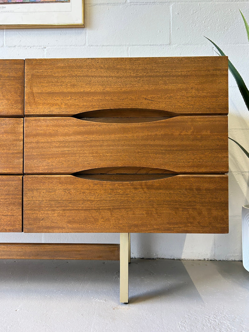 Mid Century Triple Dresser by American of Martinsville