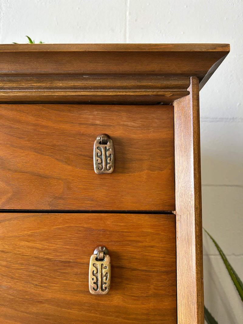 Mid Century Bassett 'Mayan' Highboy Dresser