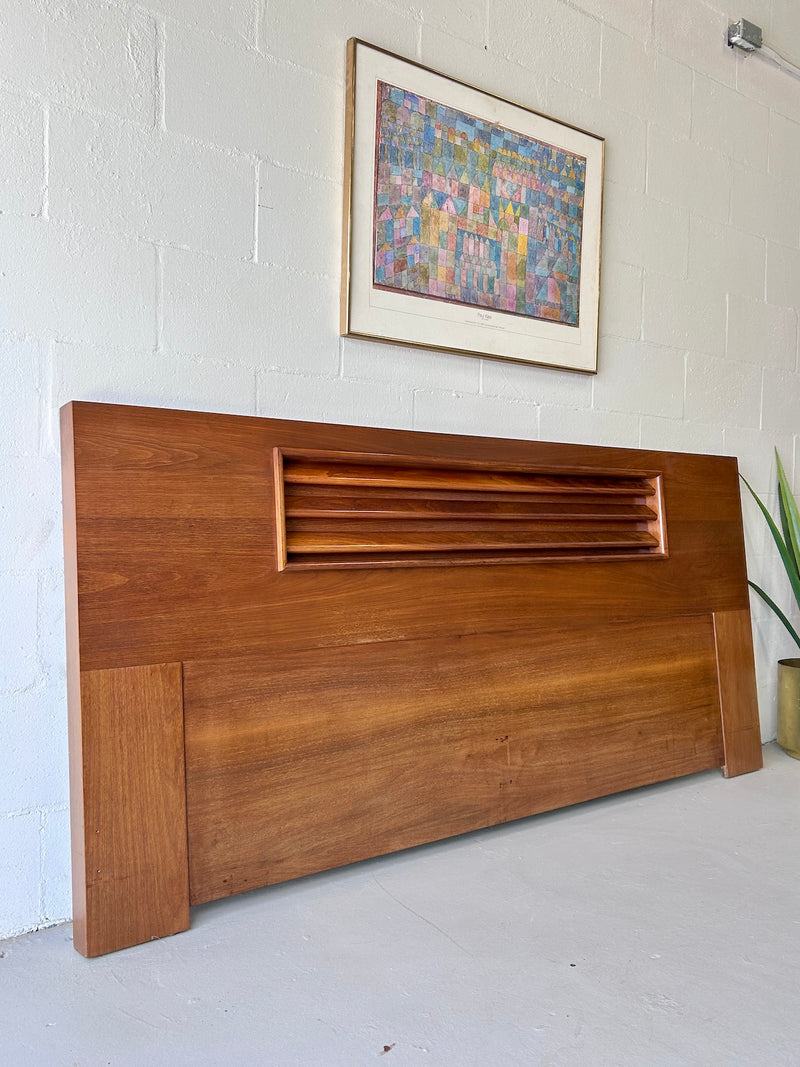 Mid Century Walnut King Size Headboard