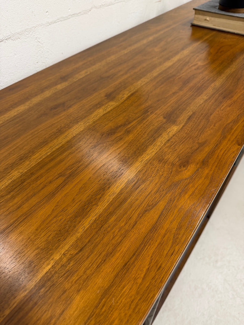 Mid Century Walnut Triple Dresser/Credenza by Bassett