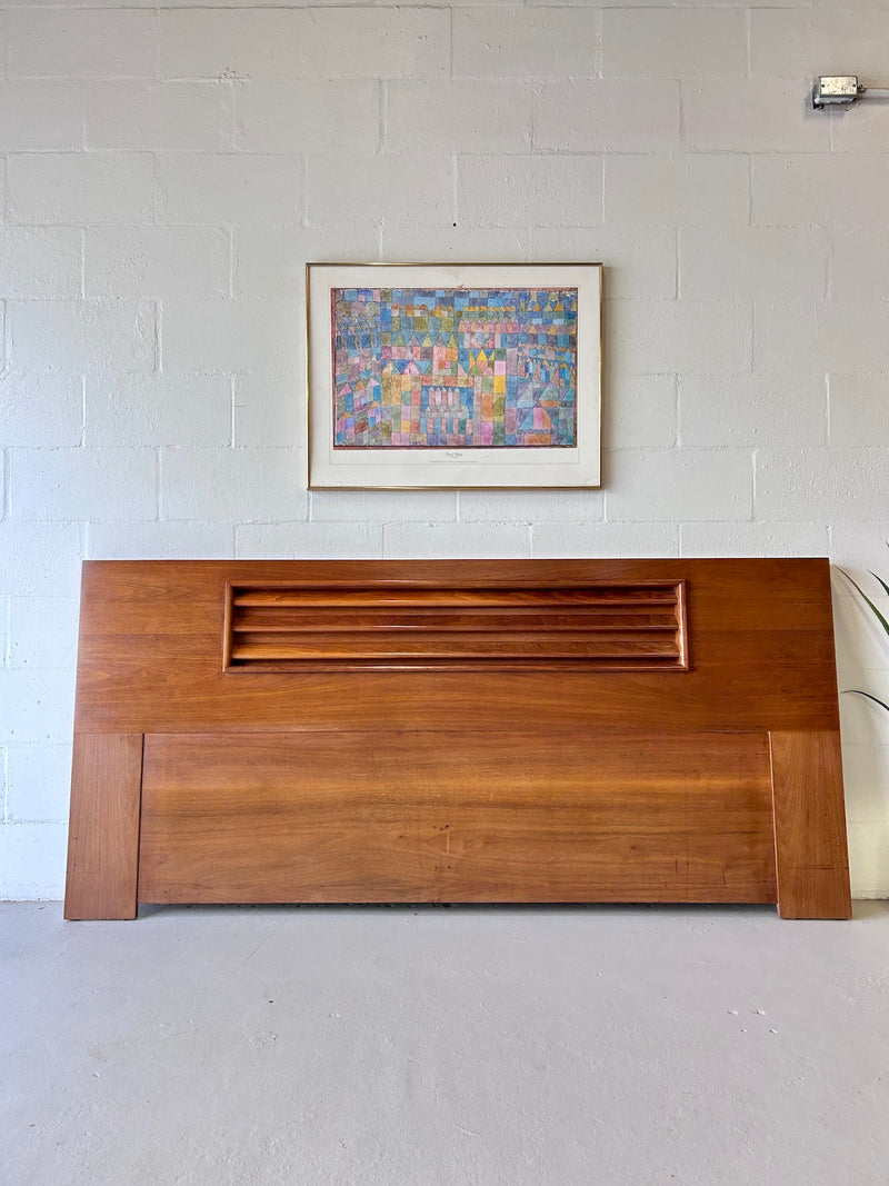 Mid Century Walnut King Size Headboard