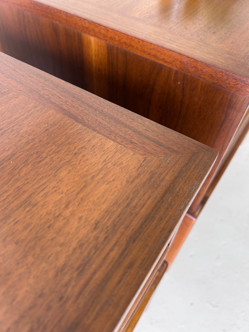 Mid Century Walnut Nightstands by Lane 'Rhythym' (Pair)