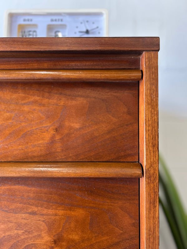 Mid Century Lane 'Rhythm' Walnut Chest of Drawers
