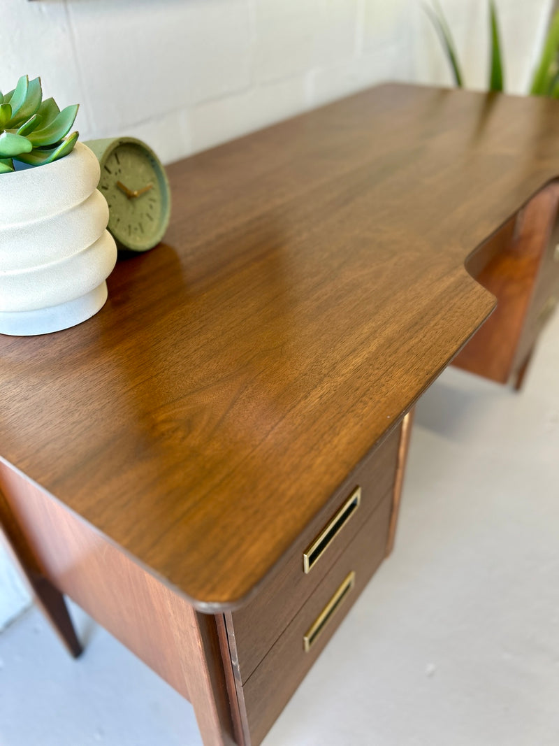 Mid Century Walnut Desk by Hooker