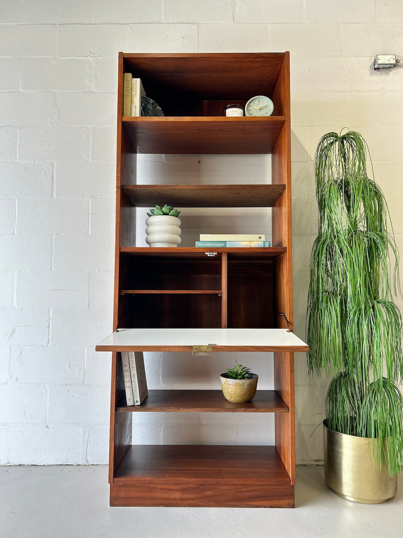 Mid Century Walnut Bookshelf by Founders