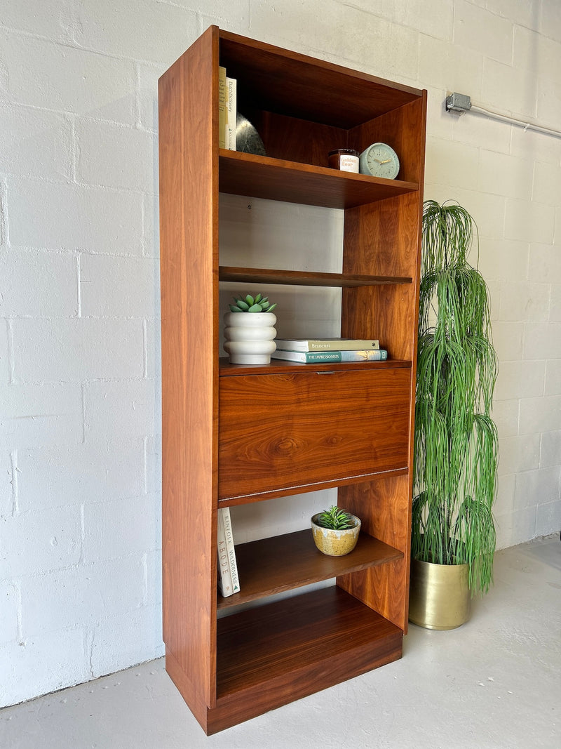 Mid Century Walnut Bookshelf by Founders