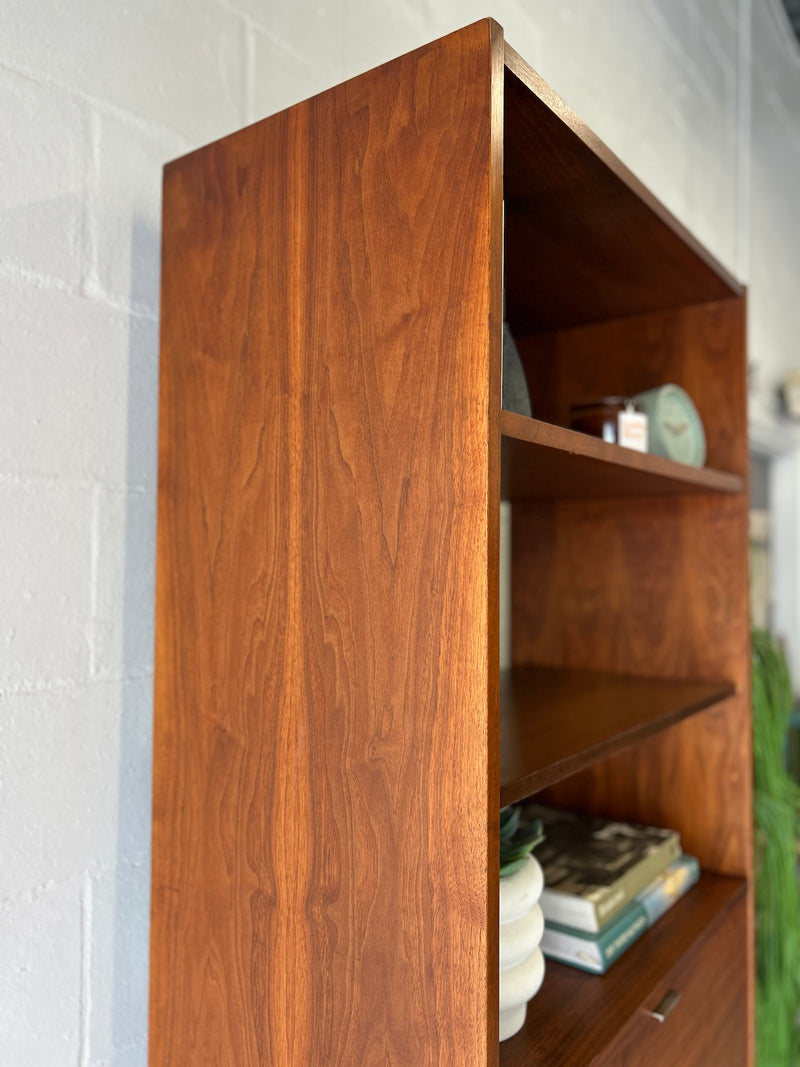 Mid Century Walnut Bookshelf by Founders
