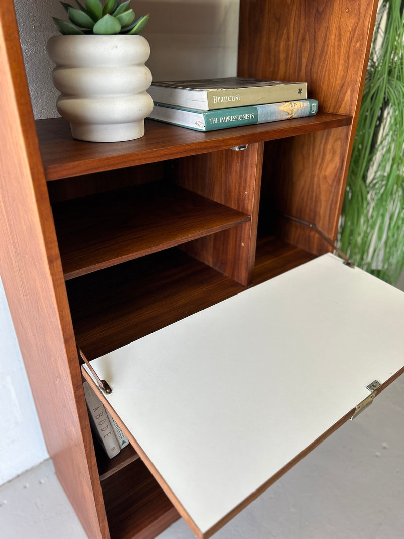 Mid Century Walnut Bookshelf by Founders