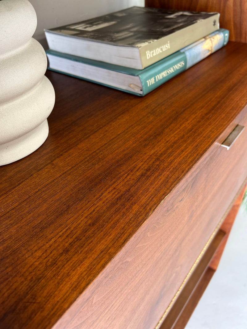 Mid Century Walnut Bookshelf by Founders