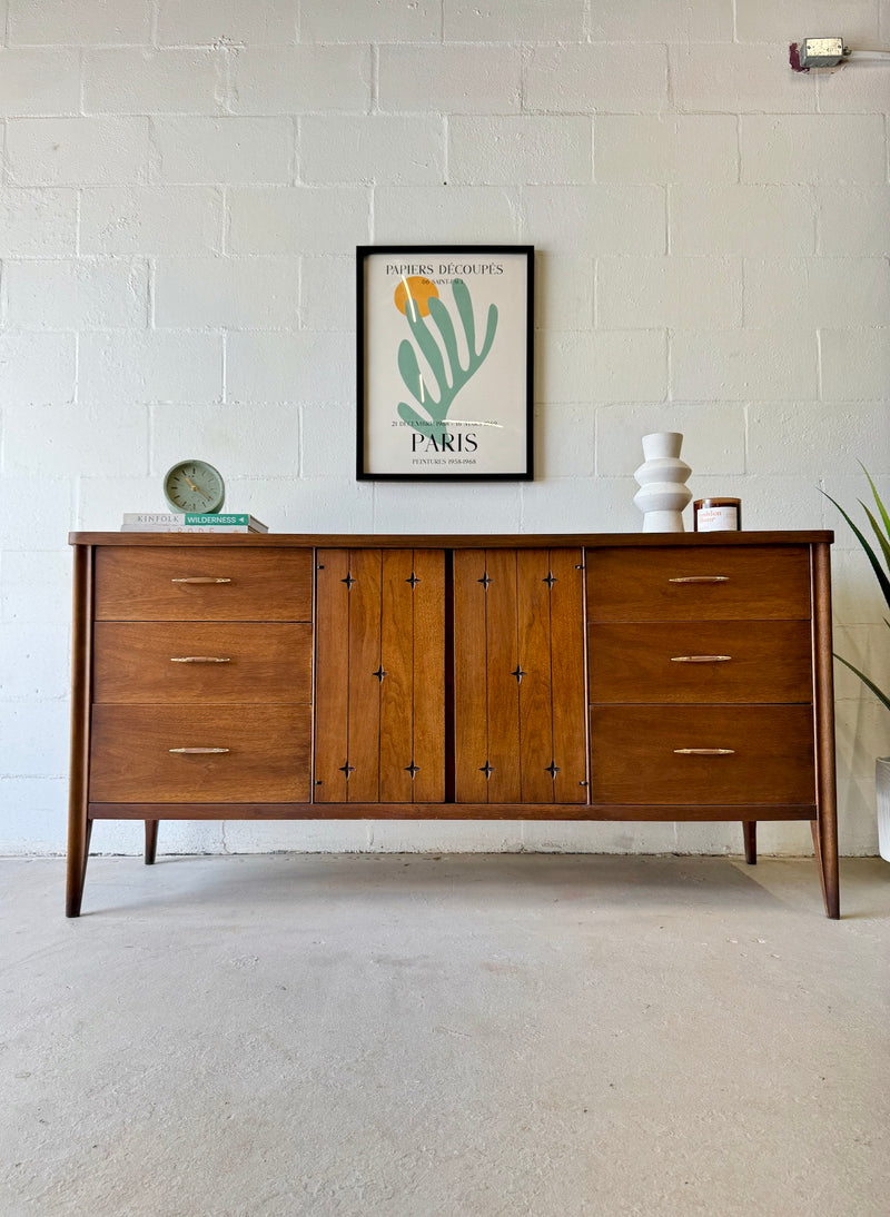 Mid century Broyhill 'Saga' Triple Dresser