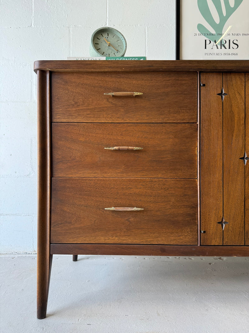 Mid century Broyhill 'Saga' Triple Dresser