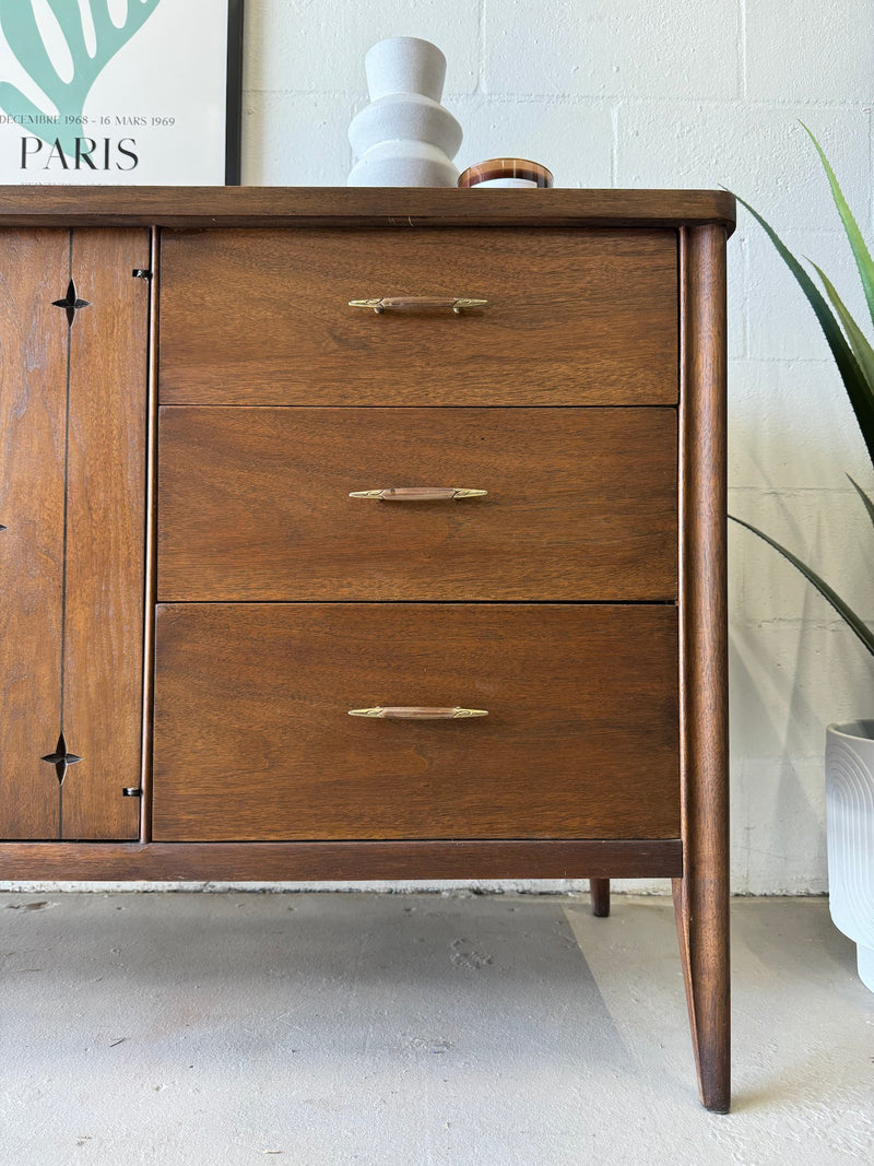 Mid century Broyhill 'Saga' Triple Dresser