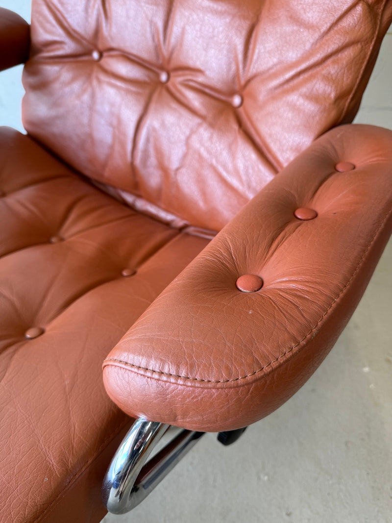 Vintage Ekorness 'Stressless' Chair and Ottoman