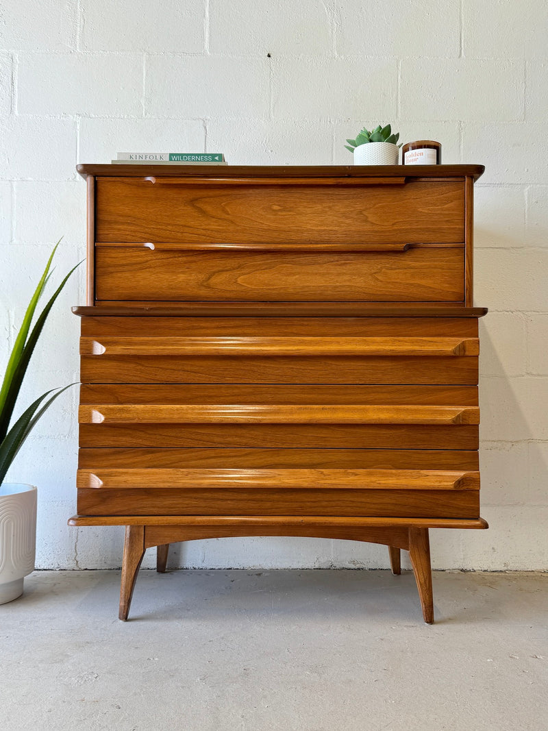 Mid Century Highboy Dresser by United – Warehaus Orlando Mid Century Highboy Dresser by United – Warehaus Orlando
