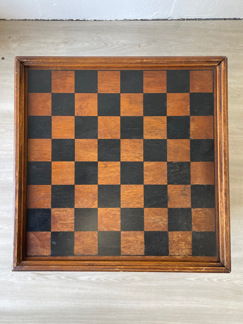 Mid century chessboard/ottoman by Lane