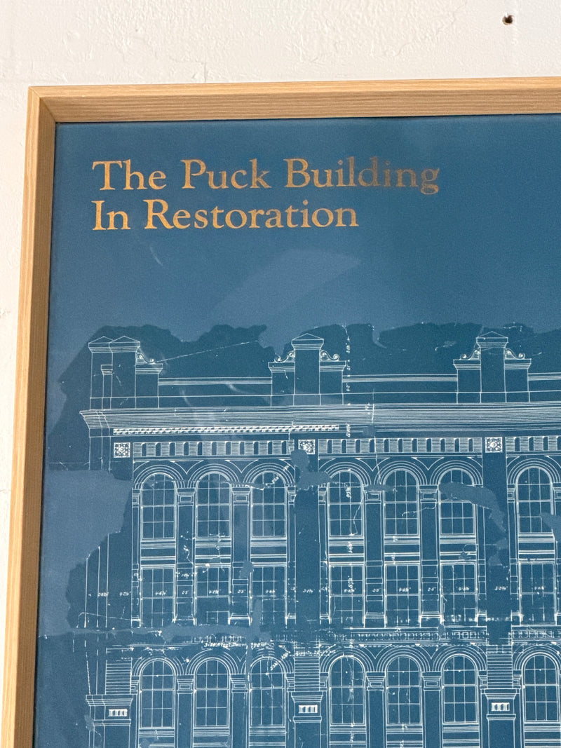 Vintage Architechtural Artwork of The Puck Building – Warehaus Orlando